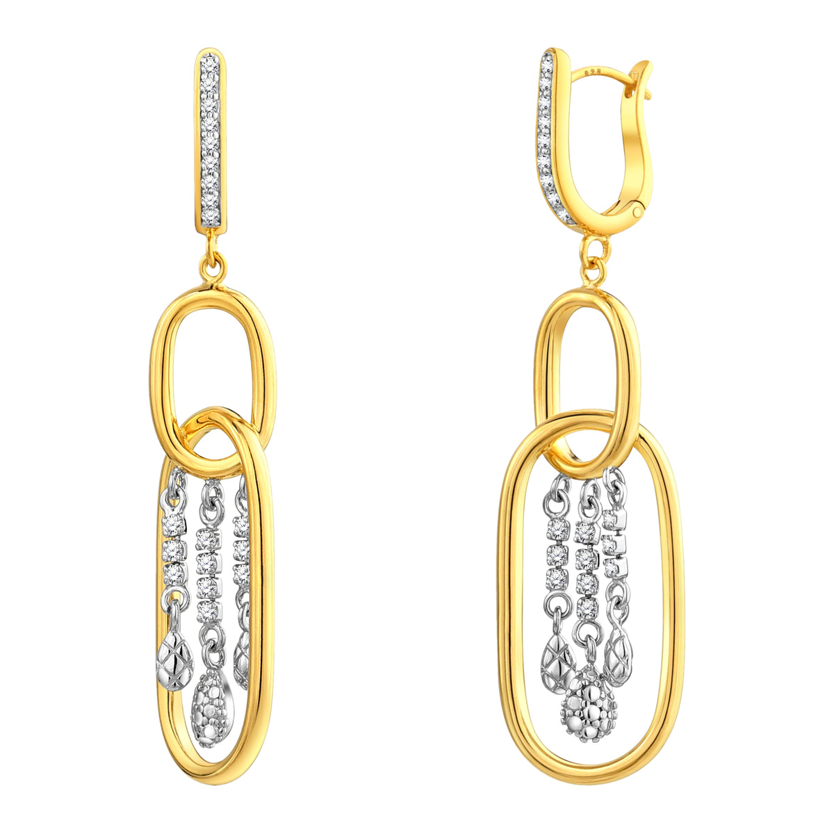 925 STERLING SILVER WATERFALL EARRINGS