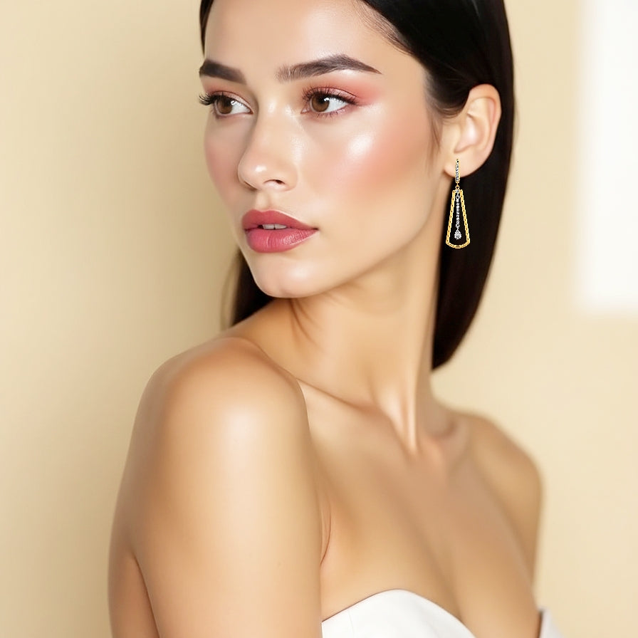 925 STERLING SILVER WATERFALL EARRINGS