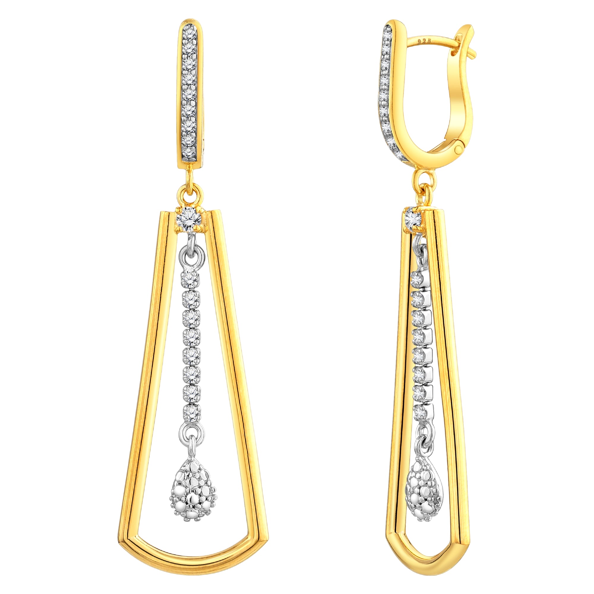 925 STERLING SILVER WATERFALL EARRINGS