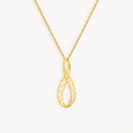 925 STERLING SILVER LE MESH INFINITY PENDANT NECKLACE