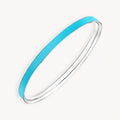 925 STERLING SILVER CLASSIC ENAMEL SLIP ON BANGLE