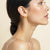 14K LE MESH DOUBLE HOOP EARRINGS