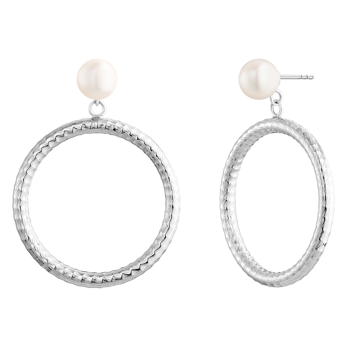 925 STERLING SILVER FRESHWATER PEARLS EARRINGS