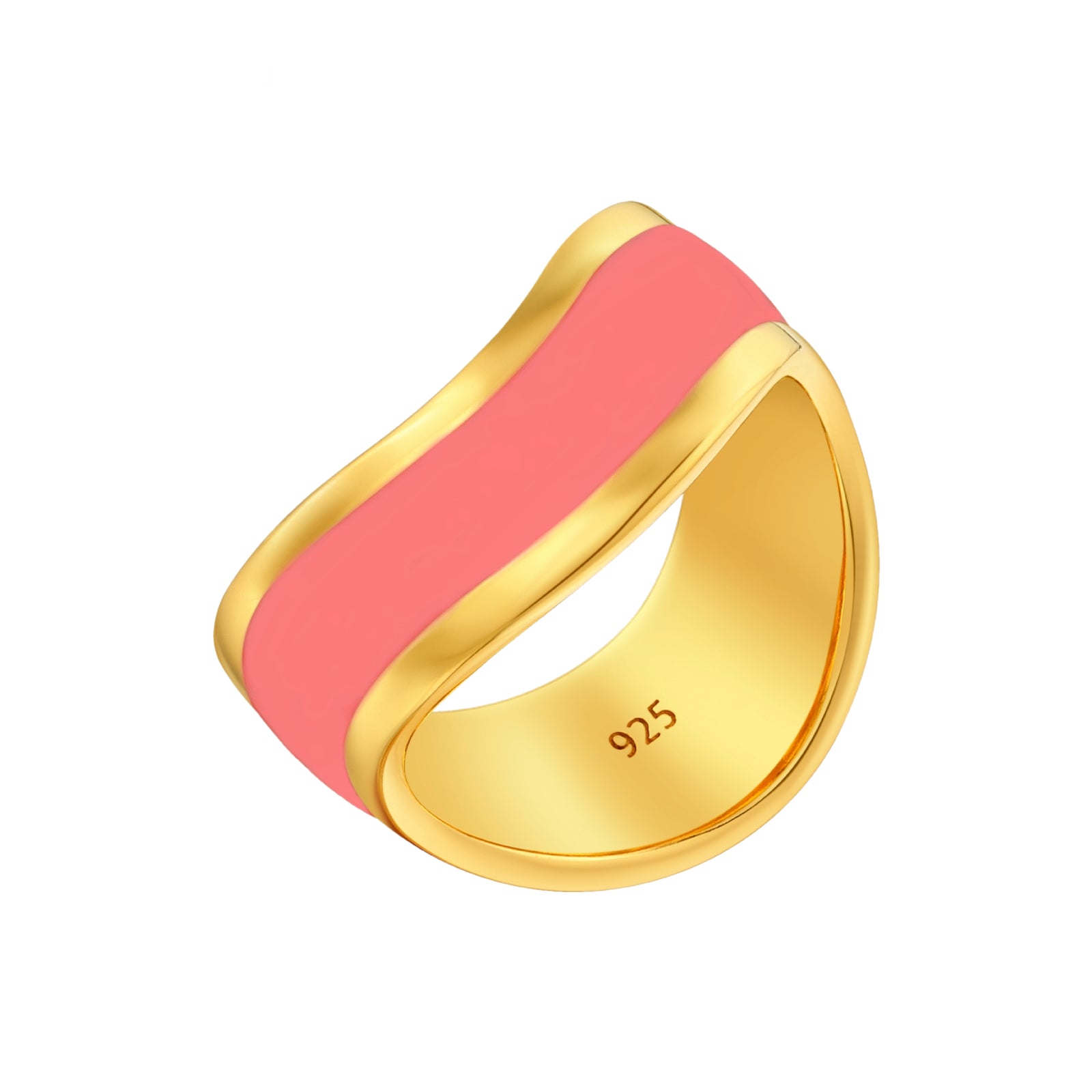 925 STERLING SILVER ENAMELED RING