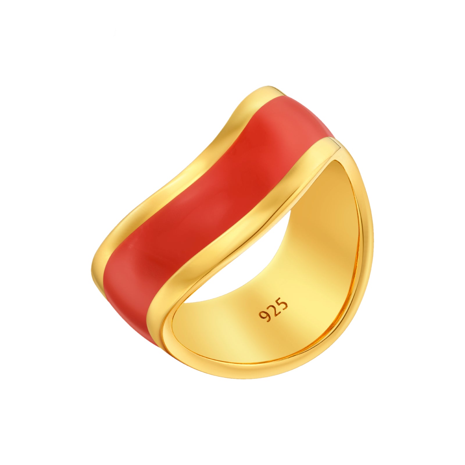 925 STERLING SILVER ENAMELED RING