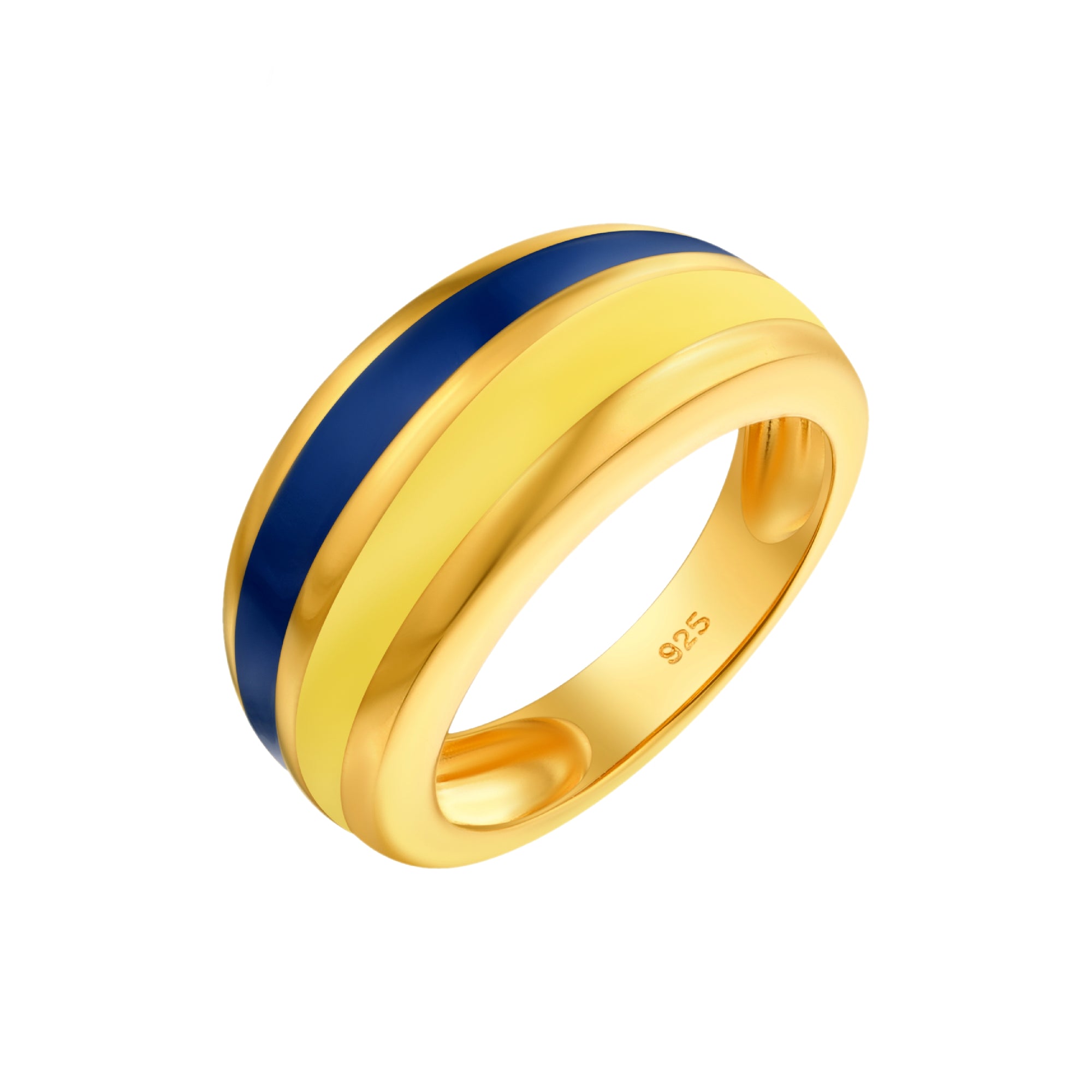 925 STERLING SILVER ENAMELED RING