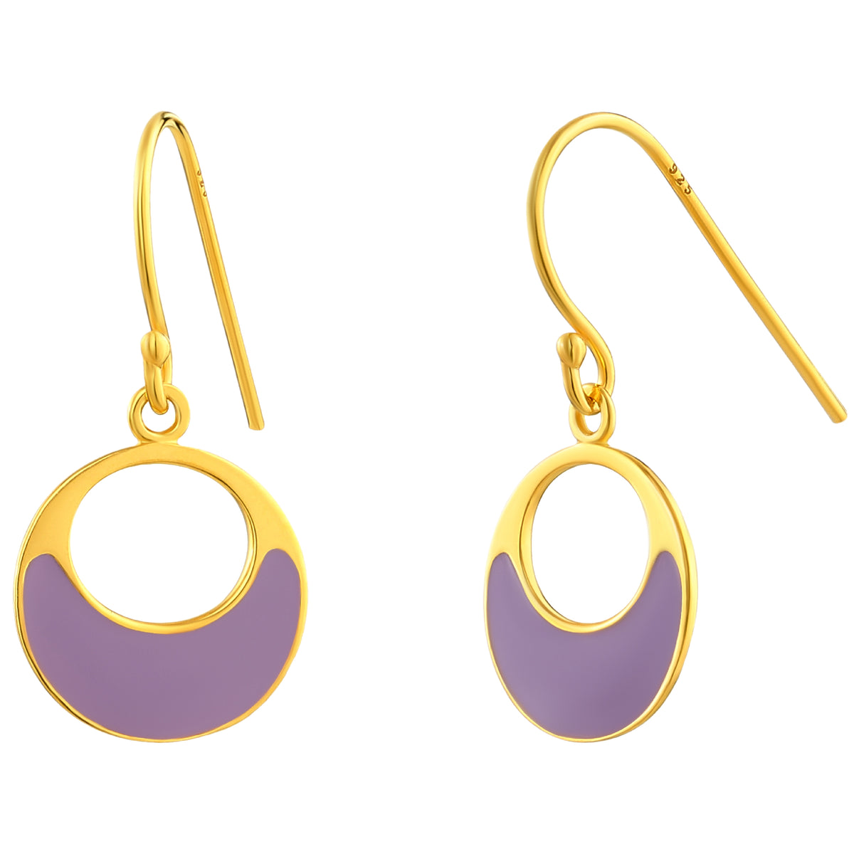 925 STERLING SILVER EARRINGS WITH ENAMEL