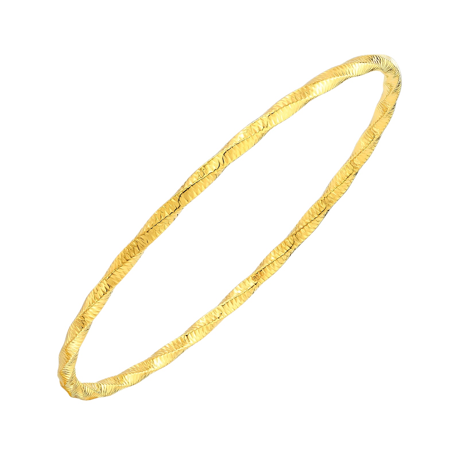 925 STERLING SILVER SLIP ON BANGLE