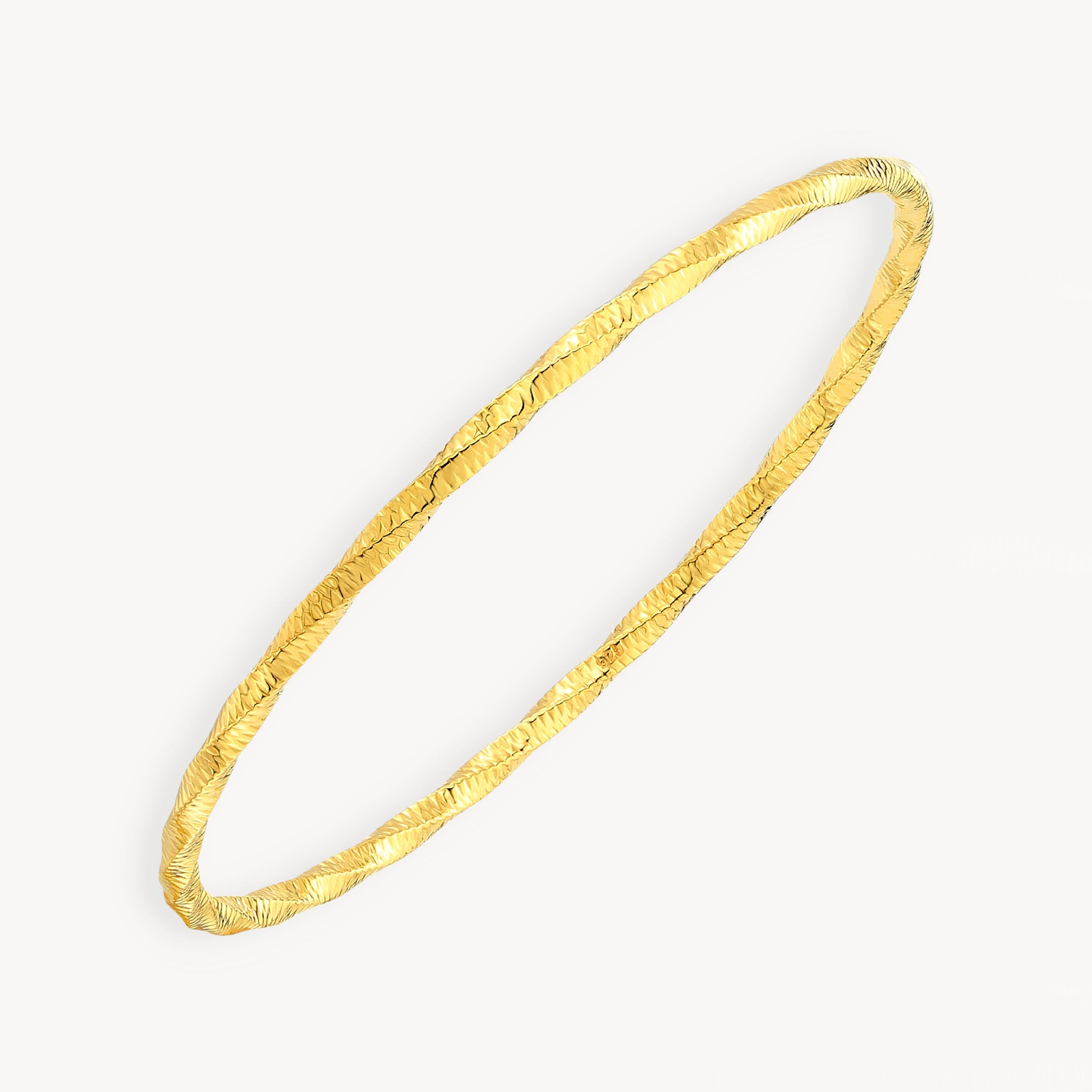 925 STERLING SILVER SLIP ON BANGLE