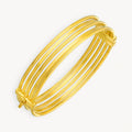 925 STERLING SILVER FANCY TUBE HINGED BANGLE