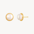 925 STERLING SILVER FRESHWATER PEARLS STUD EARRINGS