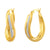 925 STERLING SILVER HOOP EARRINGS WITH CUBIC ZIRCONIA