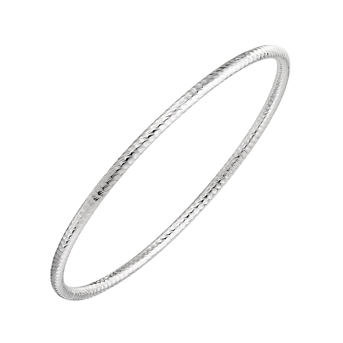 925 STERLING SILVER SLIP ON BANGLE