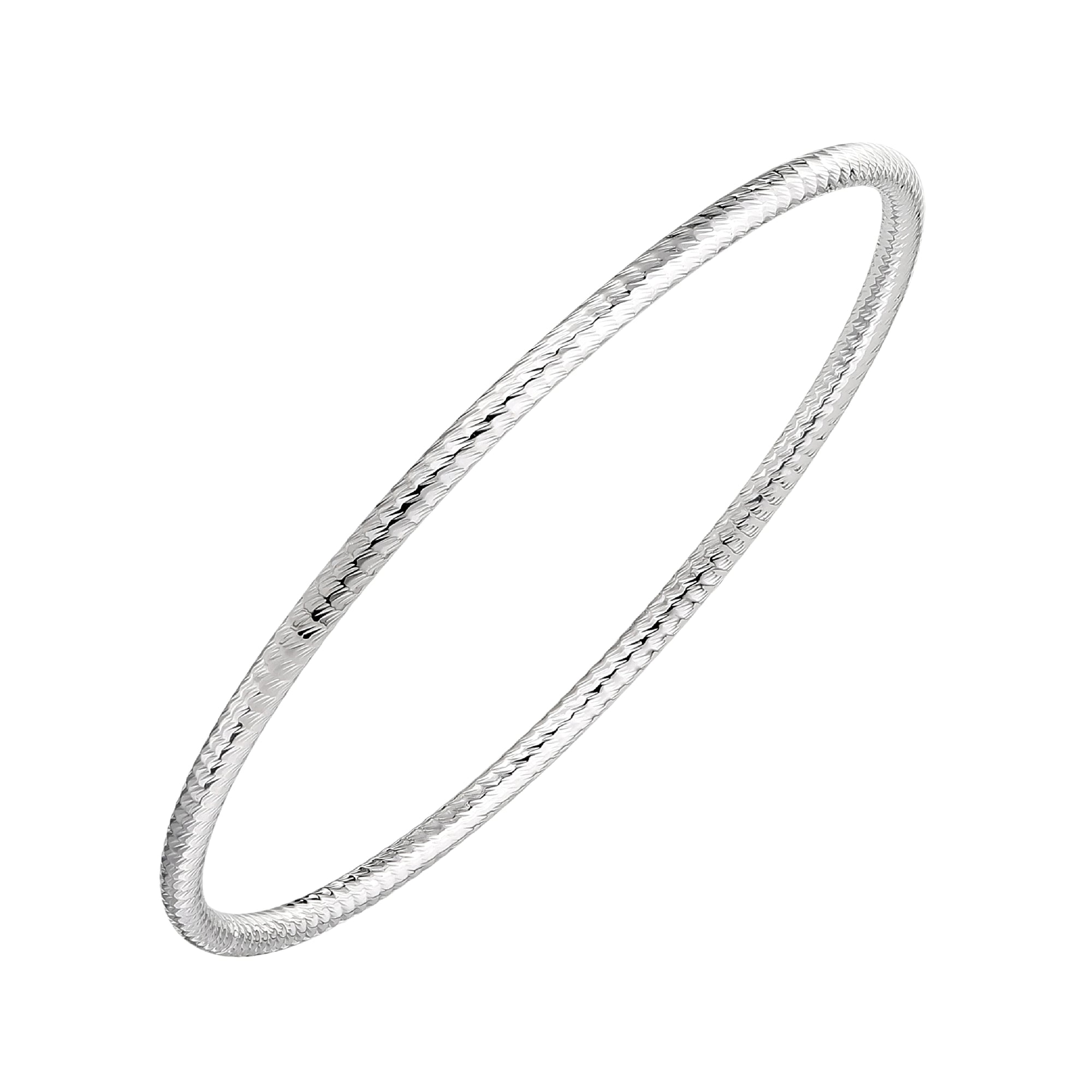 925 STERLING SILVER SLIP ON BANGLE