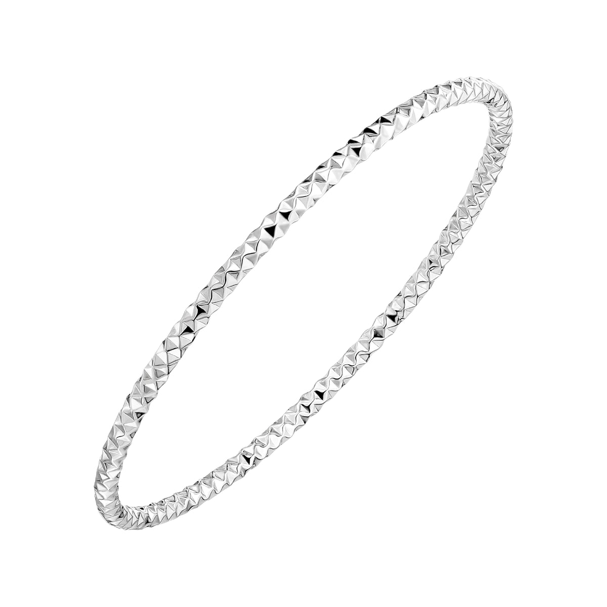 925 STERLING SILVER TUBE CLASSIC SLIP ON BANGLE