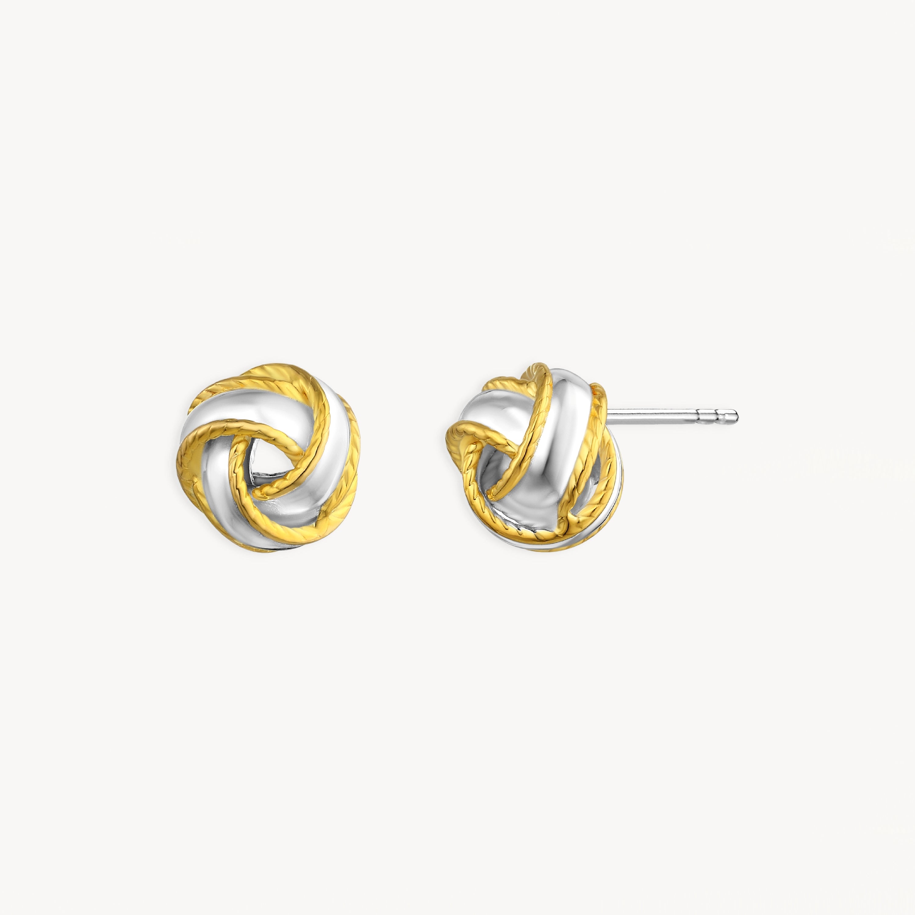925 STERLING SILVER KNOT STUD EARRINGS