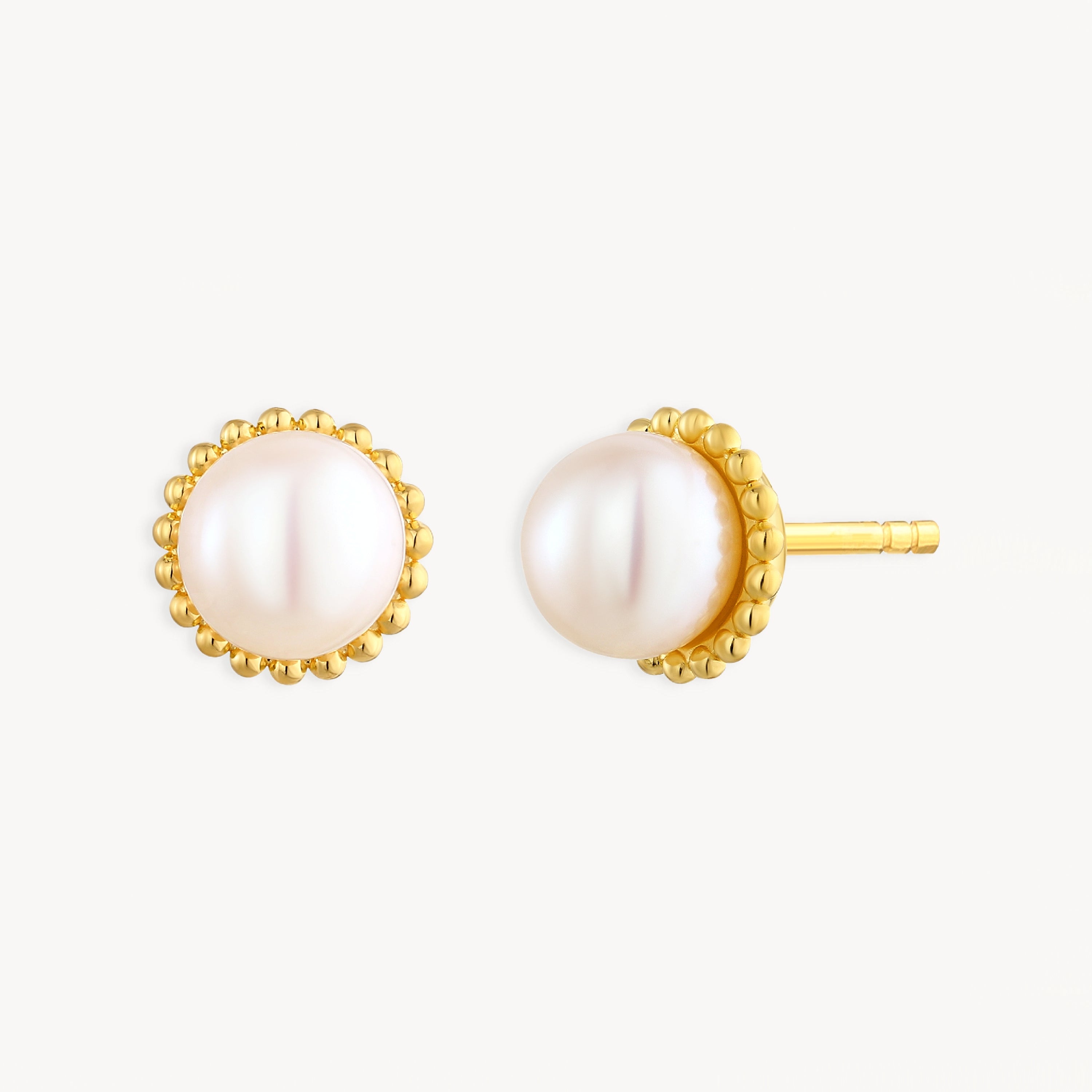 925 STERLING SILVER FRESHWATER PEARLS STUD EARRINGS