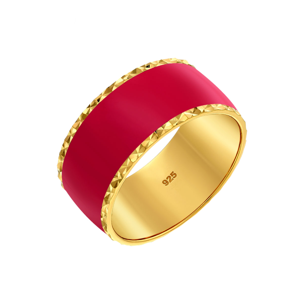 925 STERLING SILVER ENAMELED RING