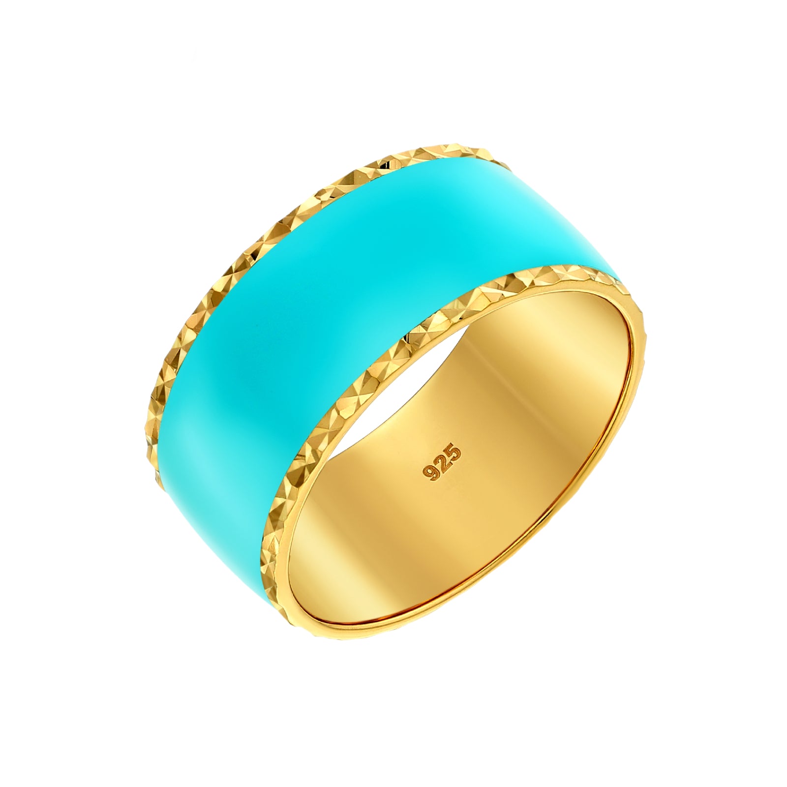 925 STERLING SILVER ENAMELED RING