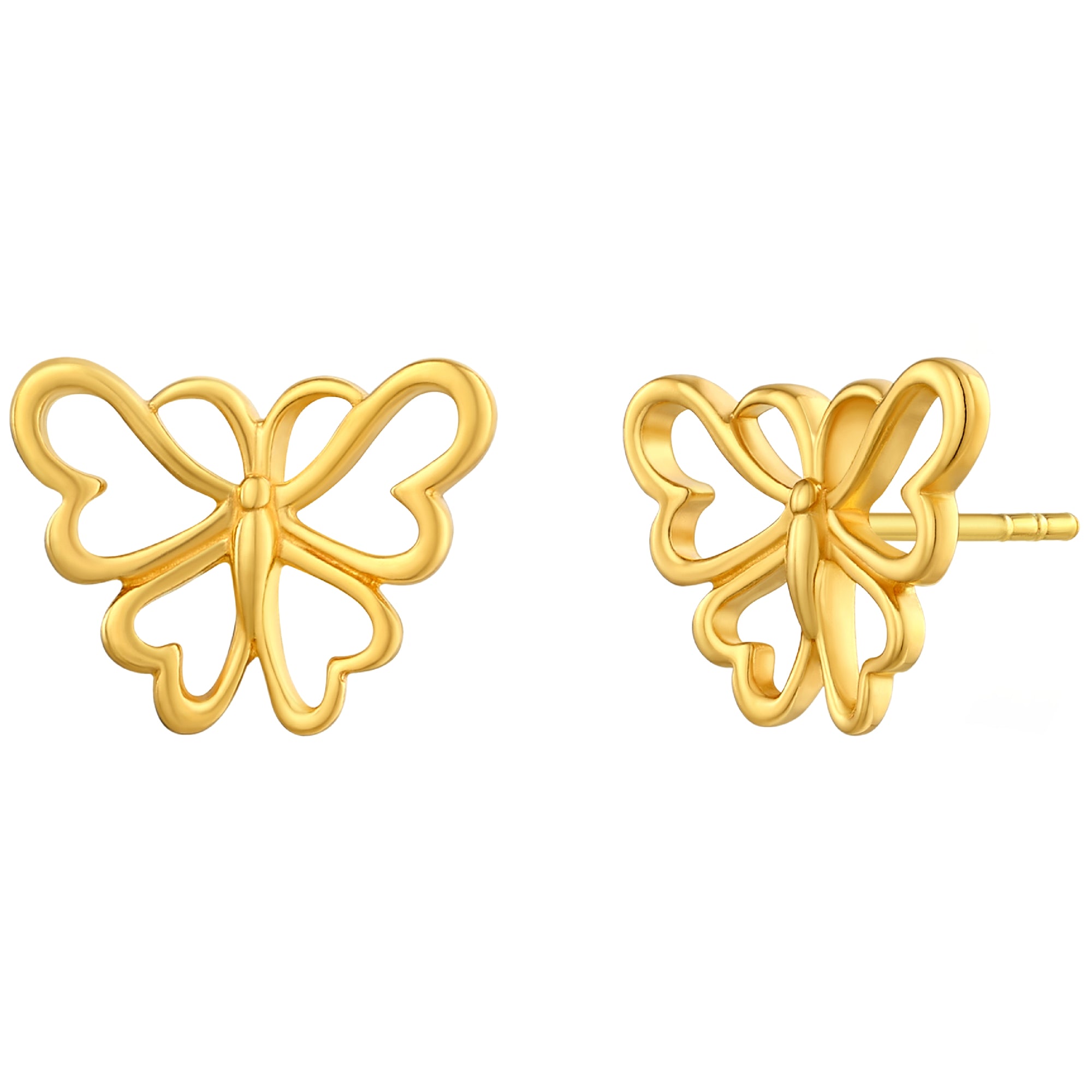 925 STERLING SILVER BUTTERFLY STUD EARRINGS