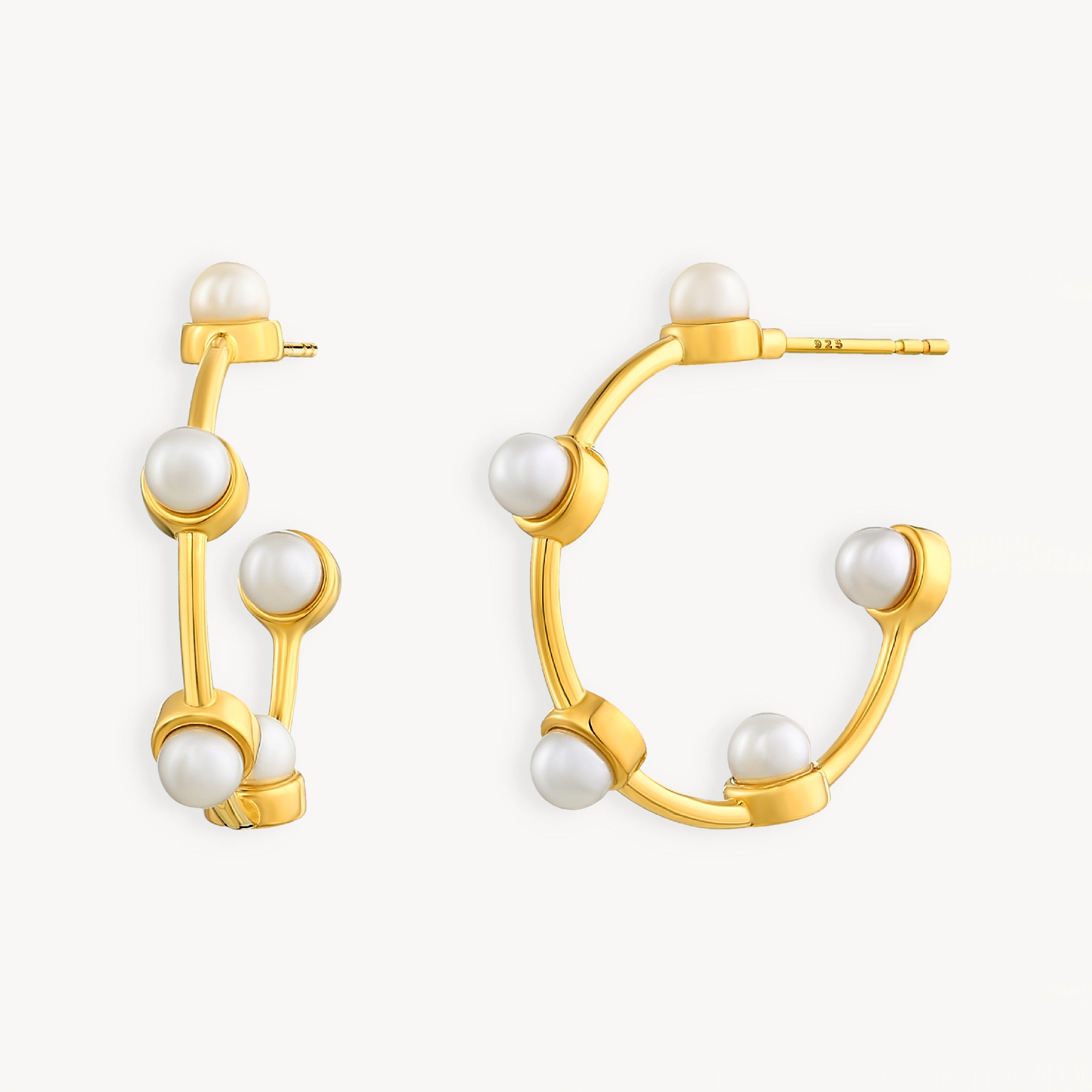 925 STERLING SILVER FRESHWATER PEARLS EARRINGS