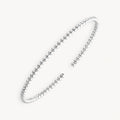 925 STERLING SILVER BALL BEAD CUFF BANGLE