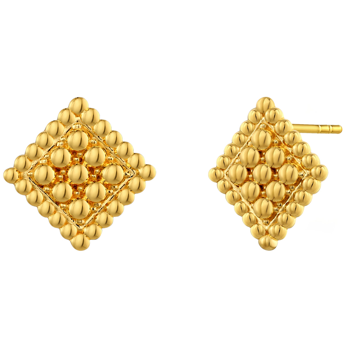 925 STERLING SILVER CAVIAR STUD EARRINGS