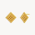 925 STERLING SILVER CAVIAR STUD EARRINGS