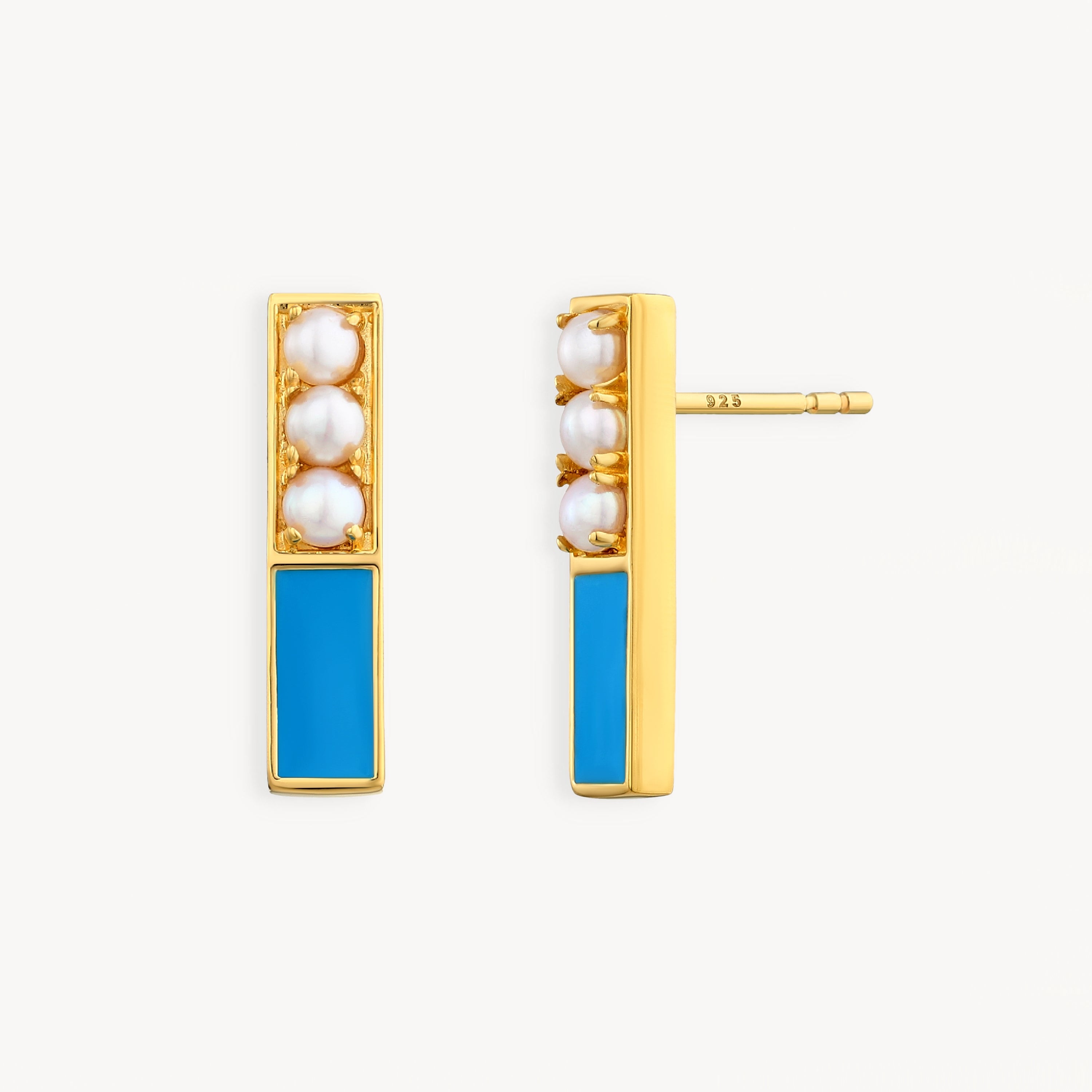 925 STERLING SILVER FRESHWATER PEARLS EARRINGS