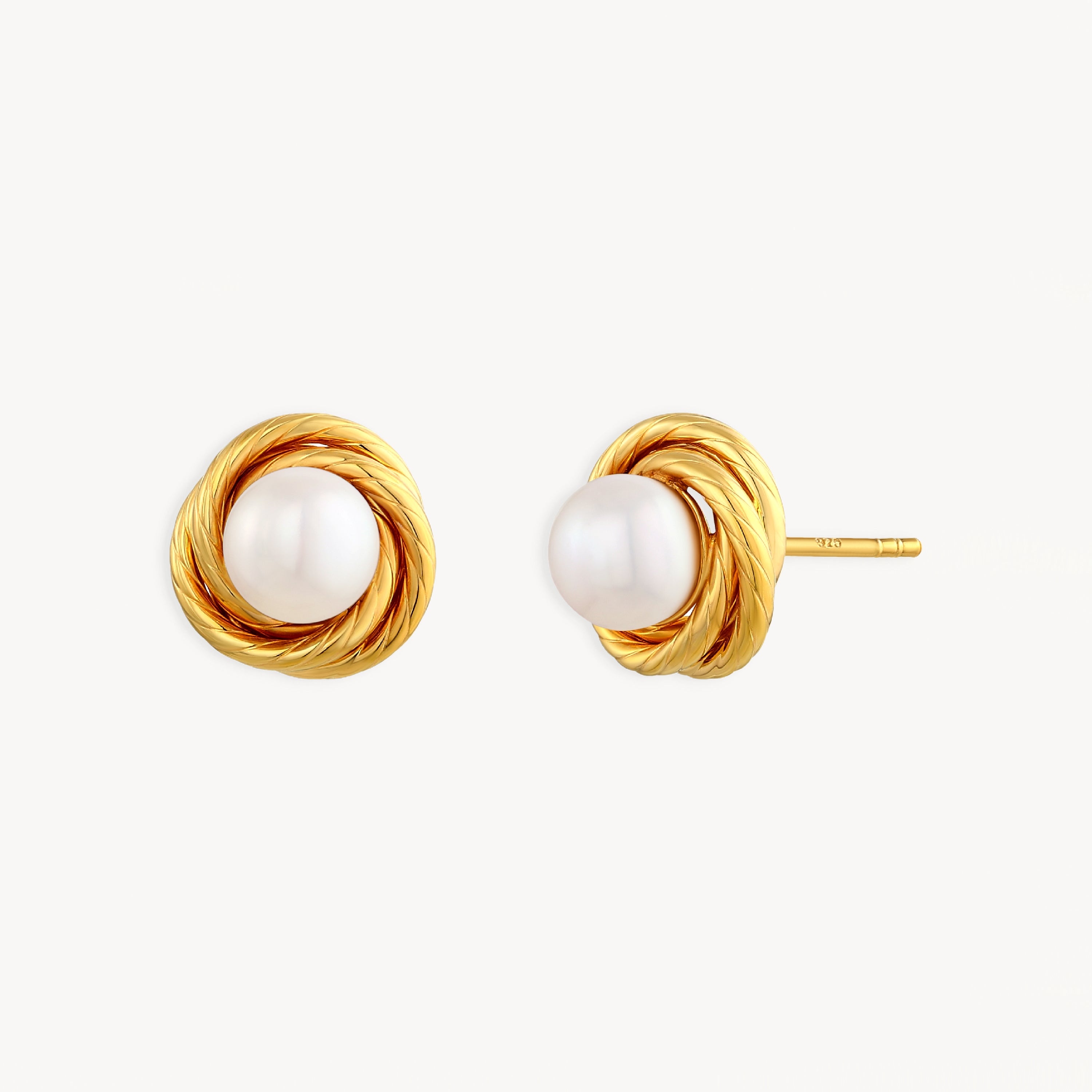925 STERLING SILVER FRESHWATER PEARLS STUD EARRINGS