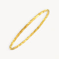 925 STERLING SILVER TWIST TUBE SLIP ON BANGLE