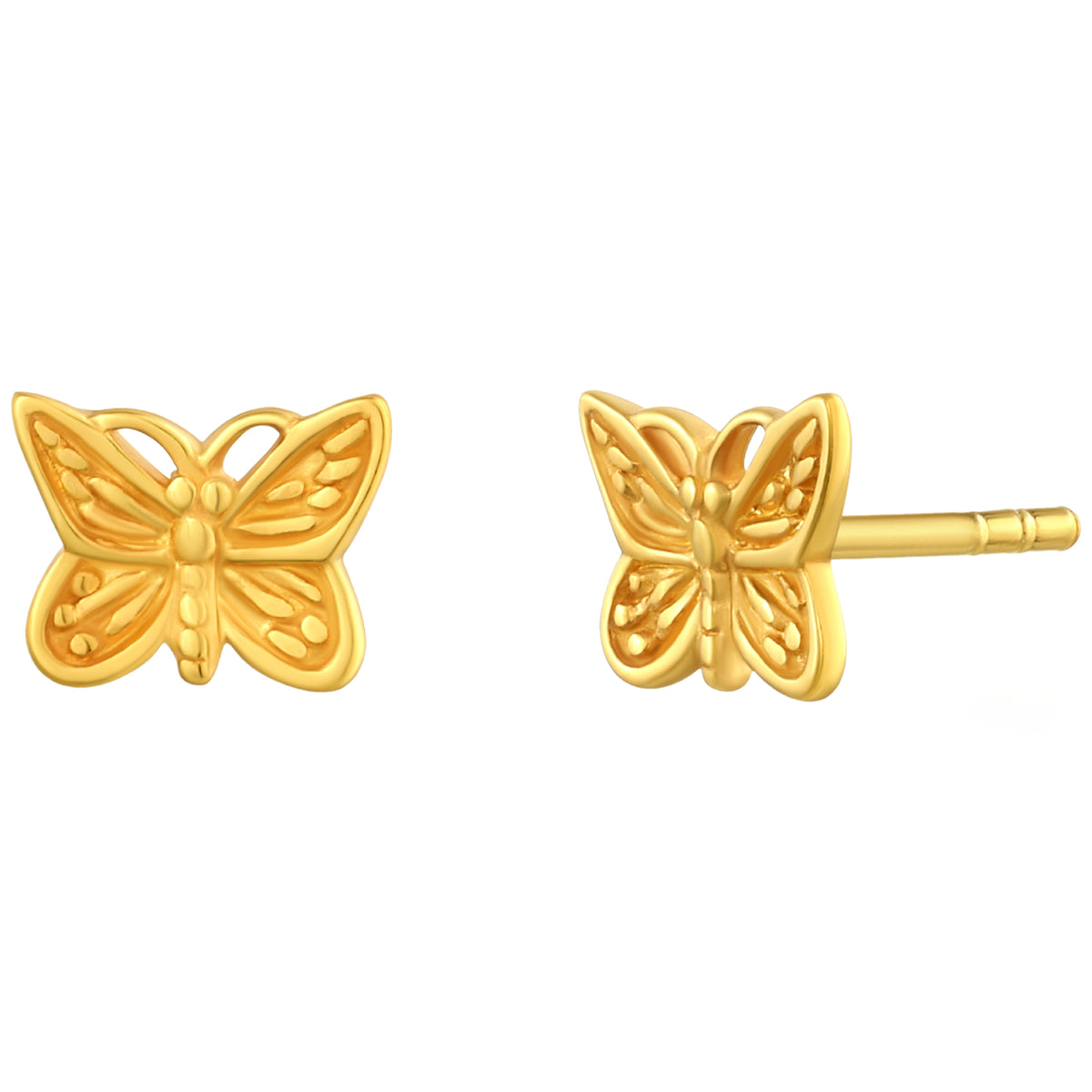925 STERLING SILVER BUTTERFLY STUD EARRINGS