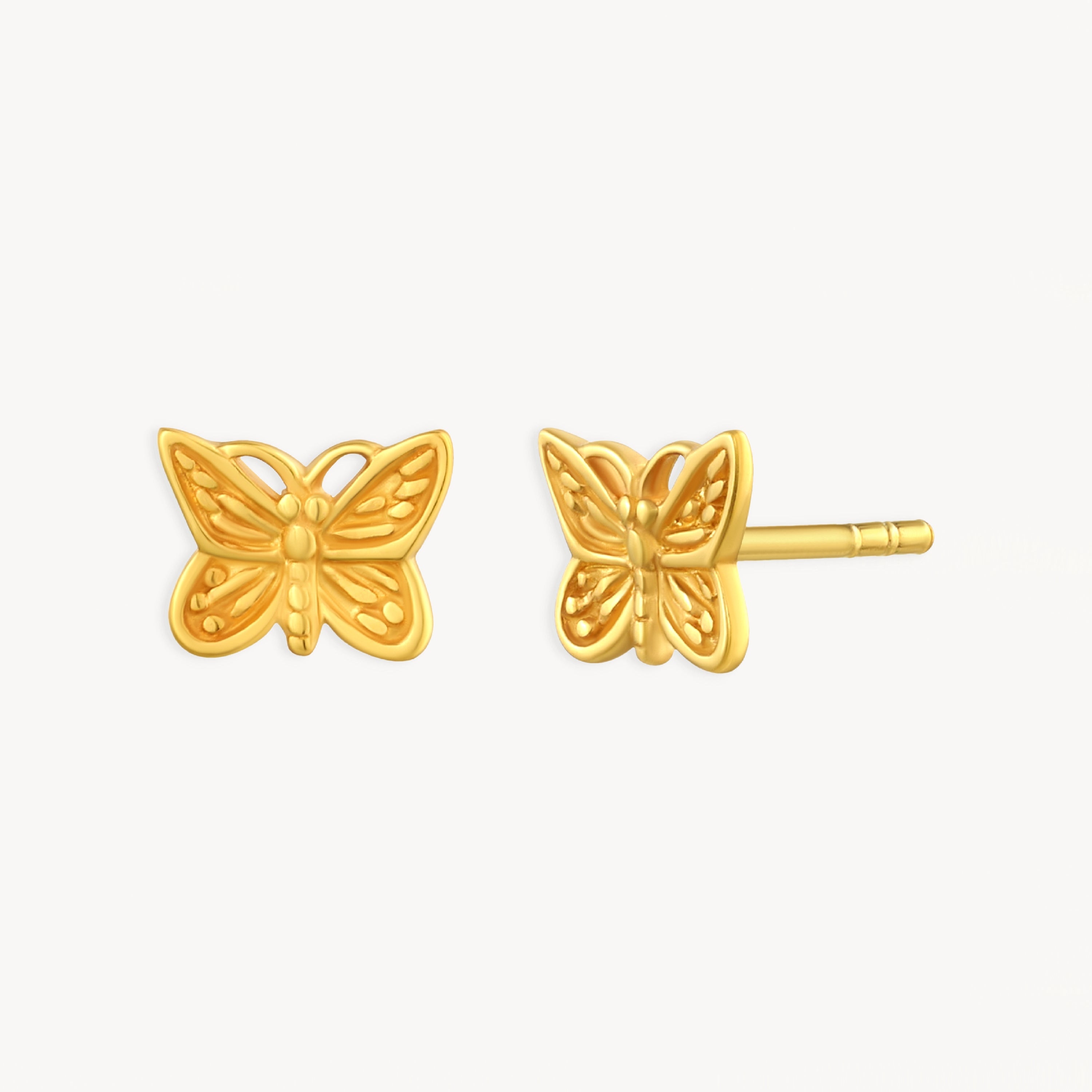 925 STERLING SILVER BUTTERFLY STUD EARRINGS