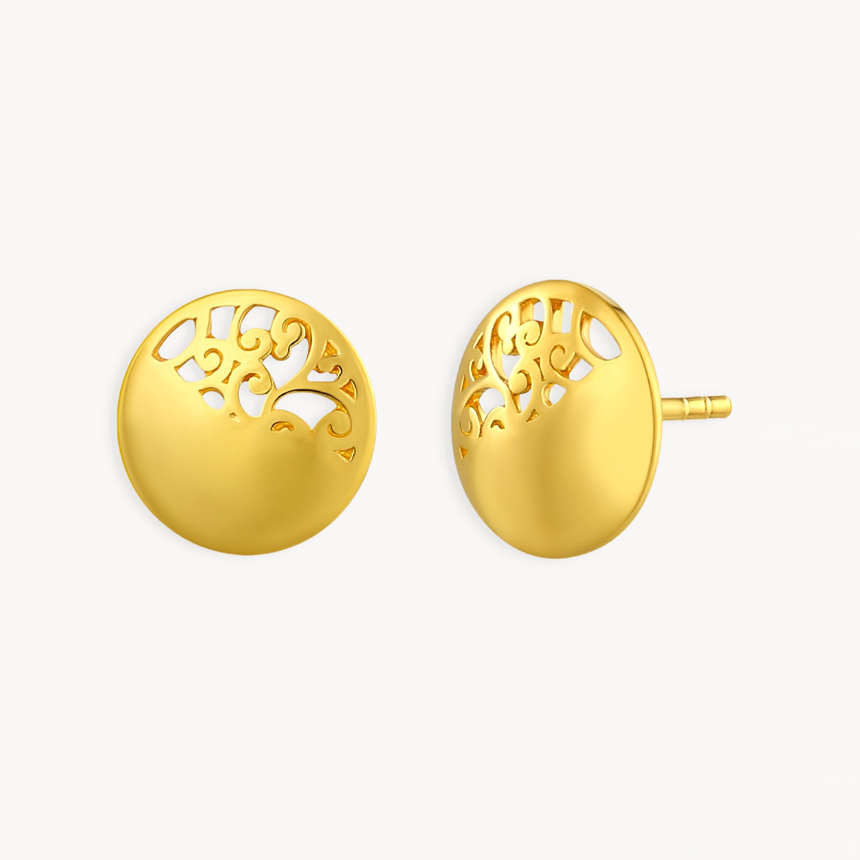 925 STERLING SILVER FILIGREE STUD EARRINGS
