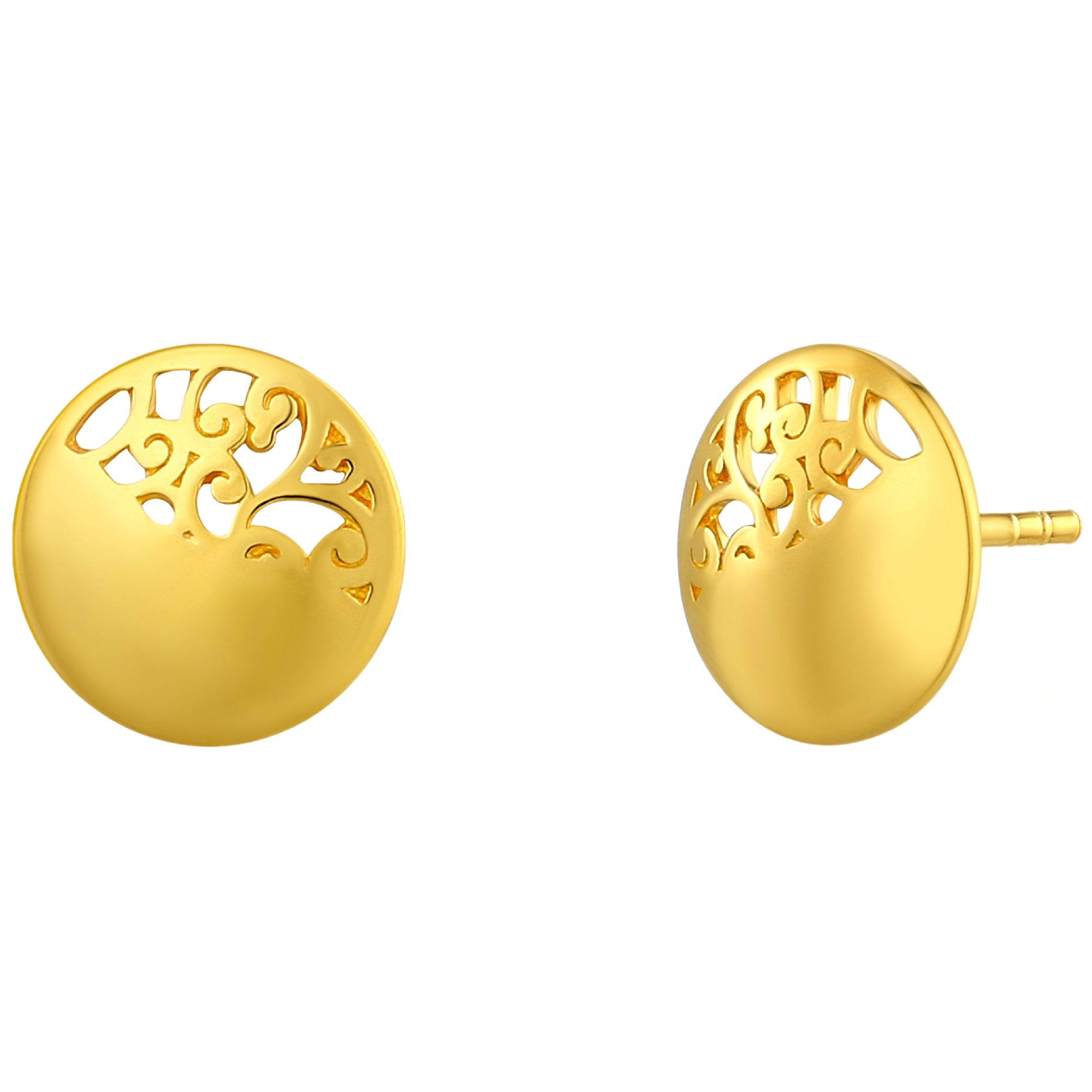 925 STERLING SILVER FILIGREE STUD EARRINGS