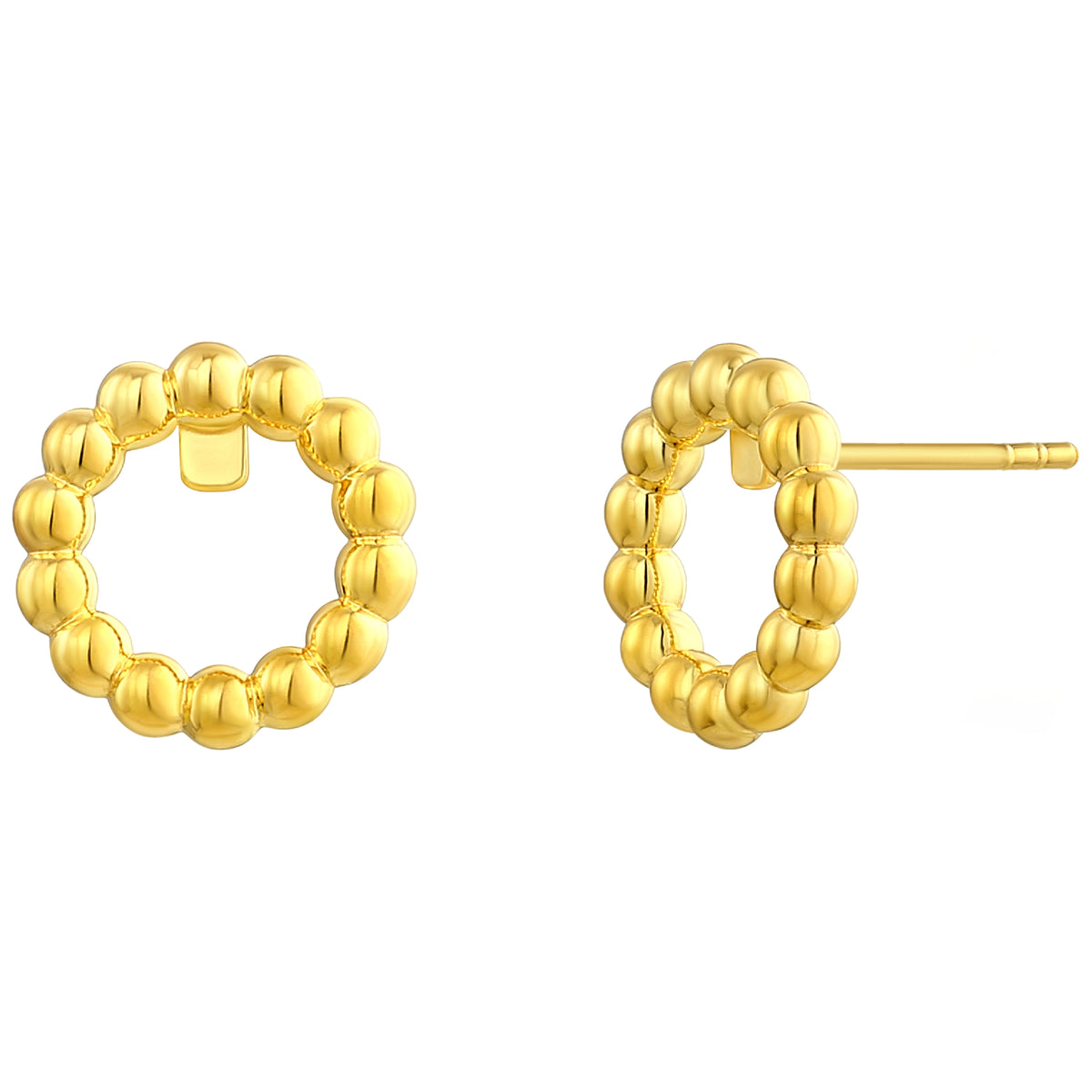 925 STERLING SILVER CAVIAR STUD EARRINGS