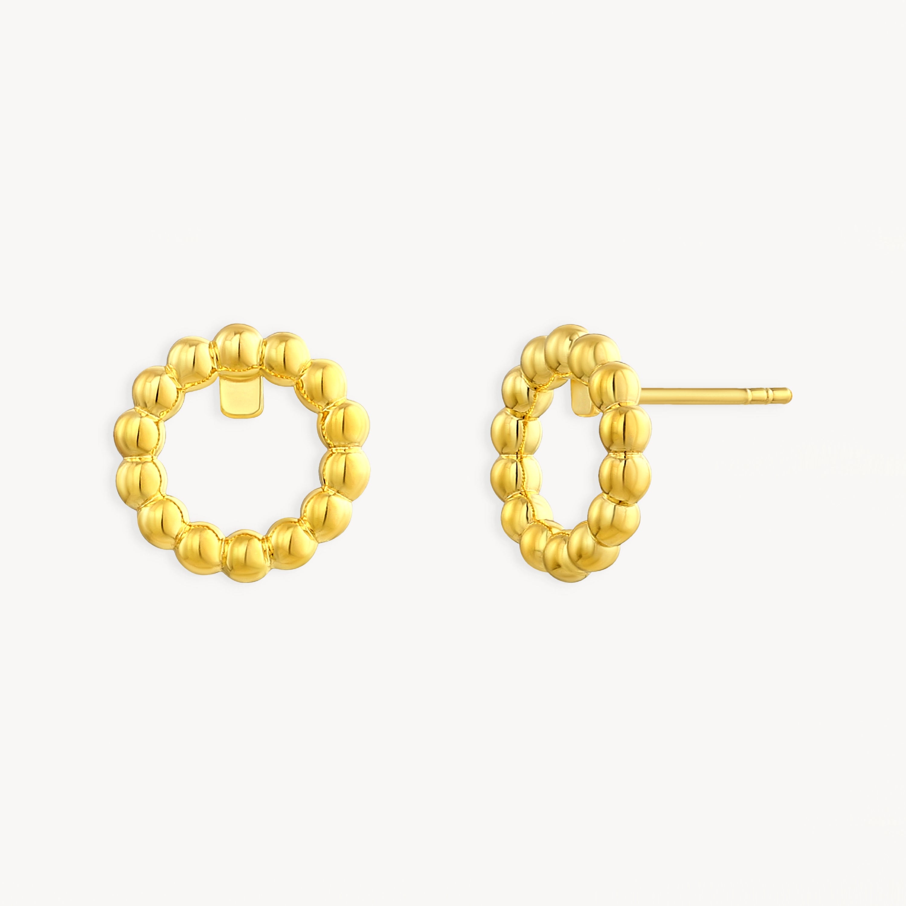 925 STERLING SILVER CAVIAR STUD EARRINGS