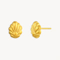 925 STERLING SILVER SHELL FANCY STUD EARRINGS