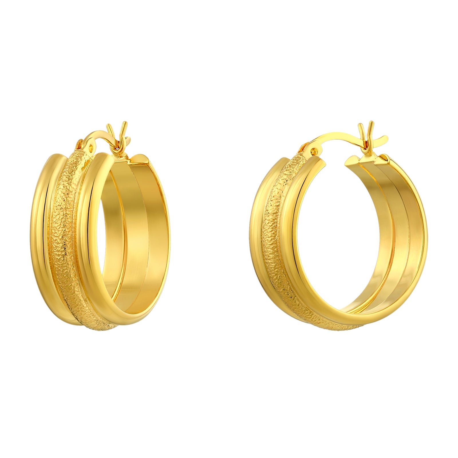 925 STERLING SILVER CLASSIC CURVED EARRINGS