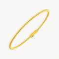 925 STERLING SILVER BALL BEAD SLIP ON BANGLE