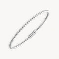 925 STERLING SILVER BALL BEAD SLIP ON BANGLE