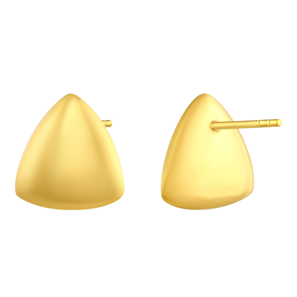 925 STERLING SILVER TRIANGLE STUD EARRINGS