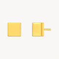 925 STERLING SILVER RECTANGLE STUD EARRINGS