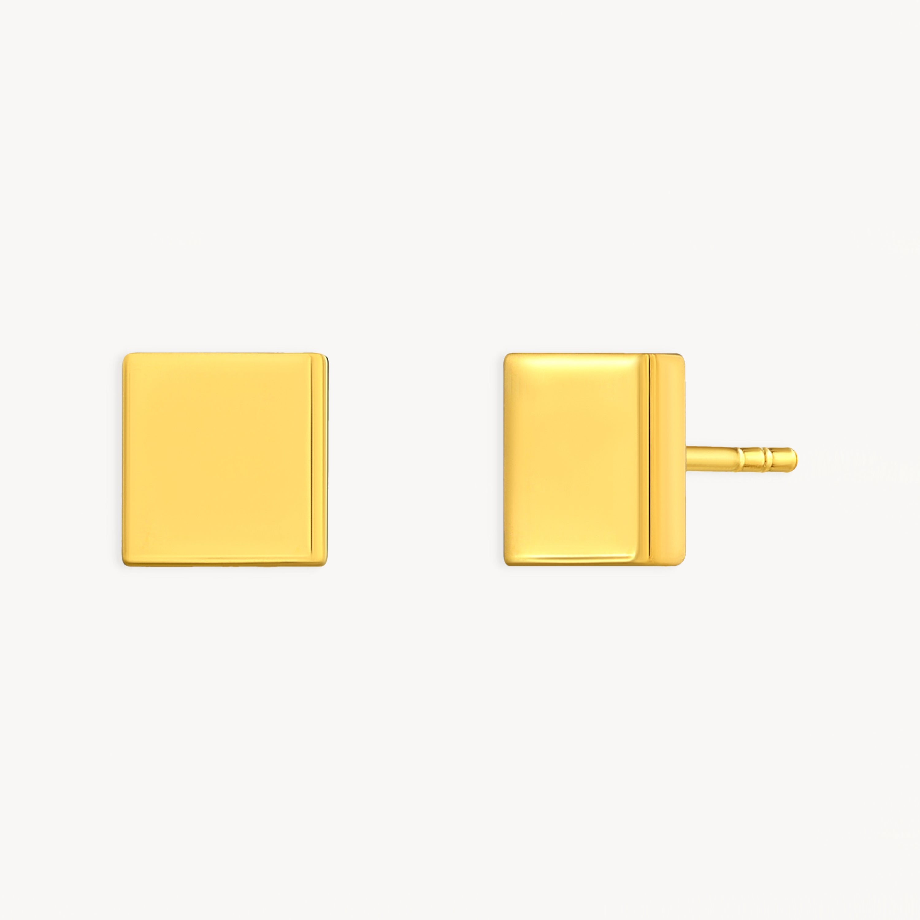 925 STERLING SILVER RECTANGLE STUD EARRINGS