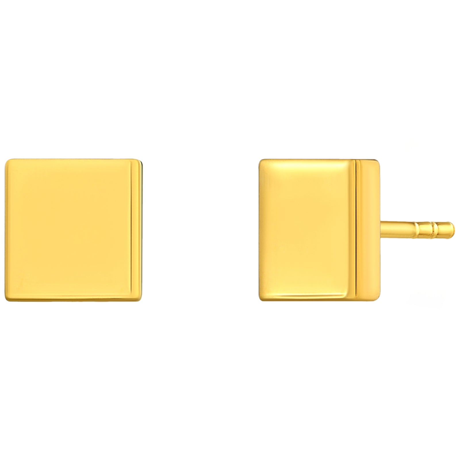 925 STERLING SILVER RECTANGLE STUD EARRINGS