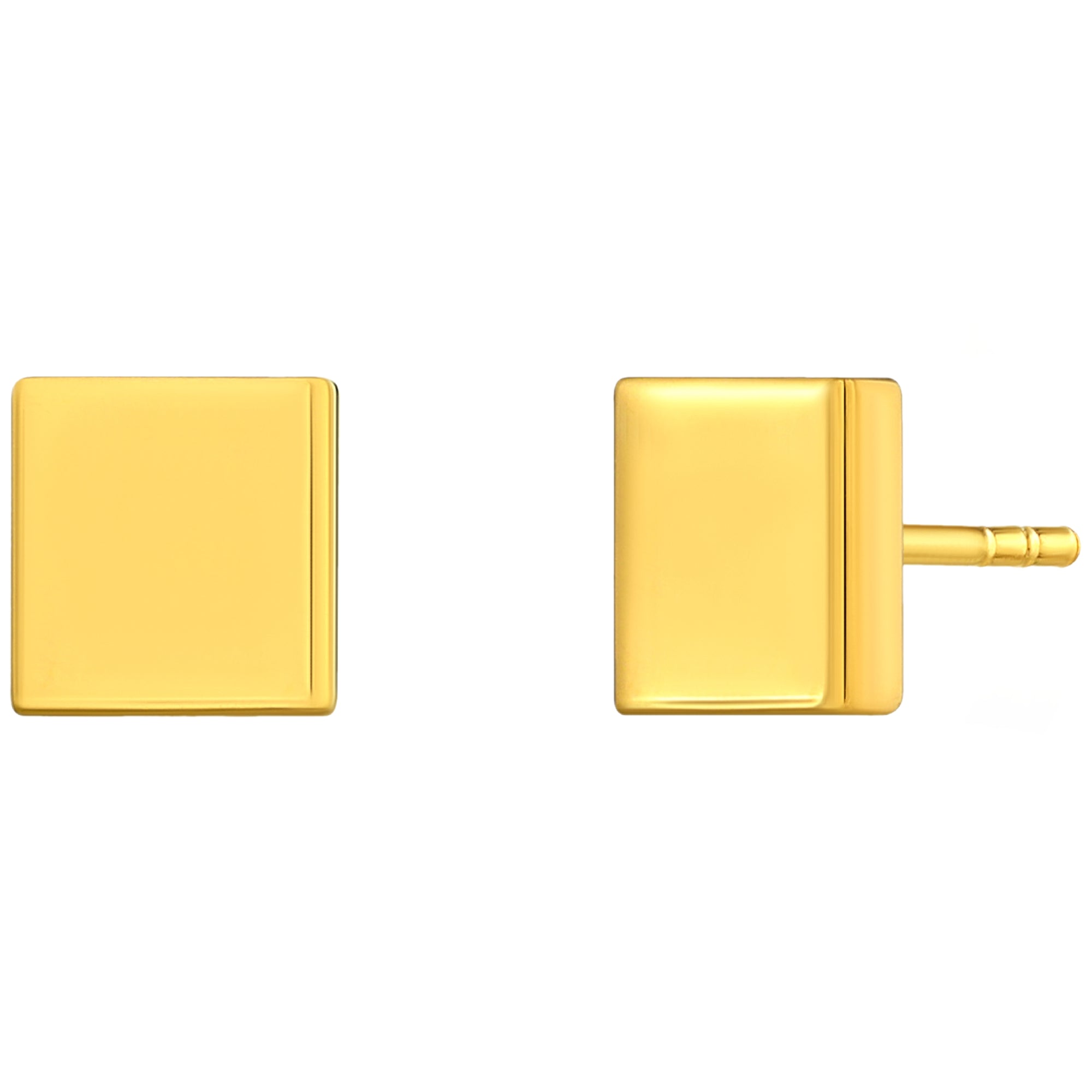 925 STERLING SILVER RECTANGLE STUD EARRINGS