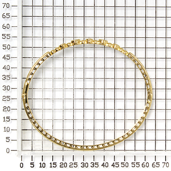 925 STERLING SILVER HINGE BANGLE WITH CUBIC ZIRCONIA