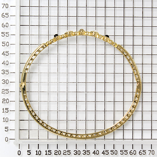 925 STERLING SILVER HINGE BANGLE WITH CUBIC ZIRCONIA