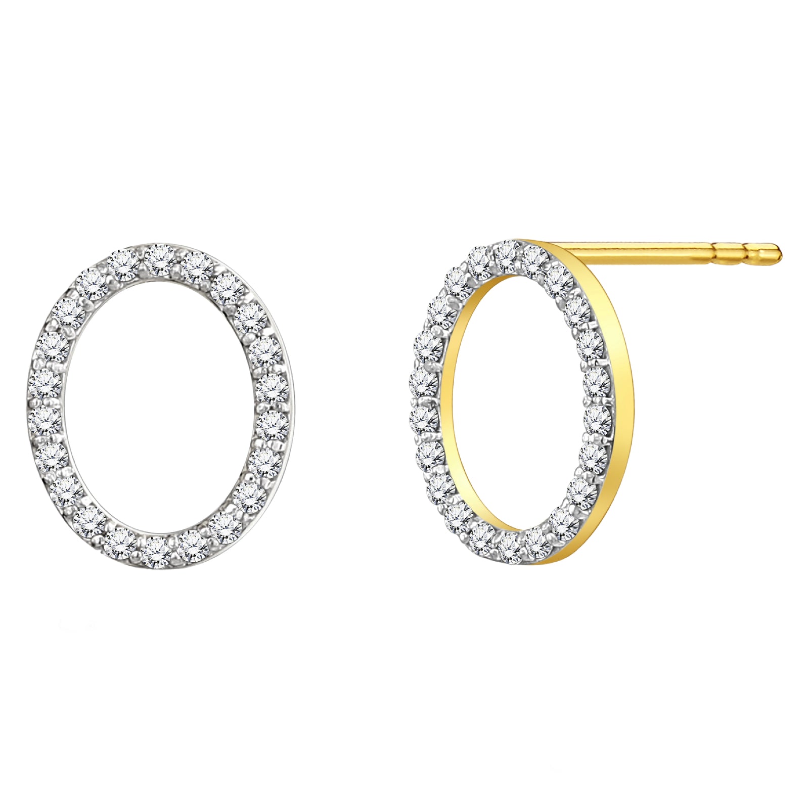 925 STERLING SILVER OVAL SHAPE EARRINGS