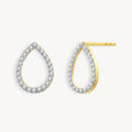 925 STERLING SILVER PEAR SHAPE EARRINGS